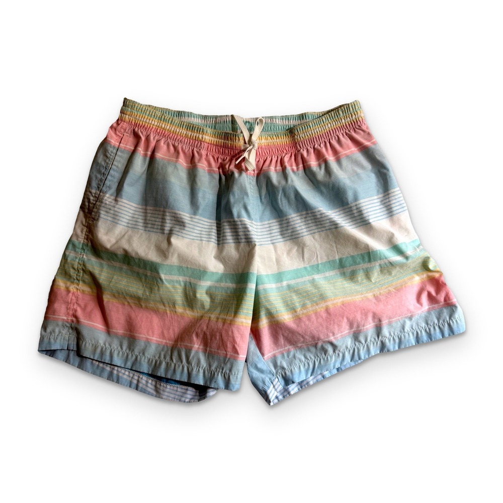 Chubbies Swim Trunks XXL Pastel Stripe Reverse Print 5.5 Inseam Pockets Men